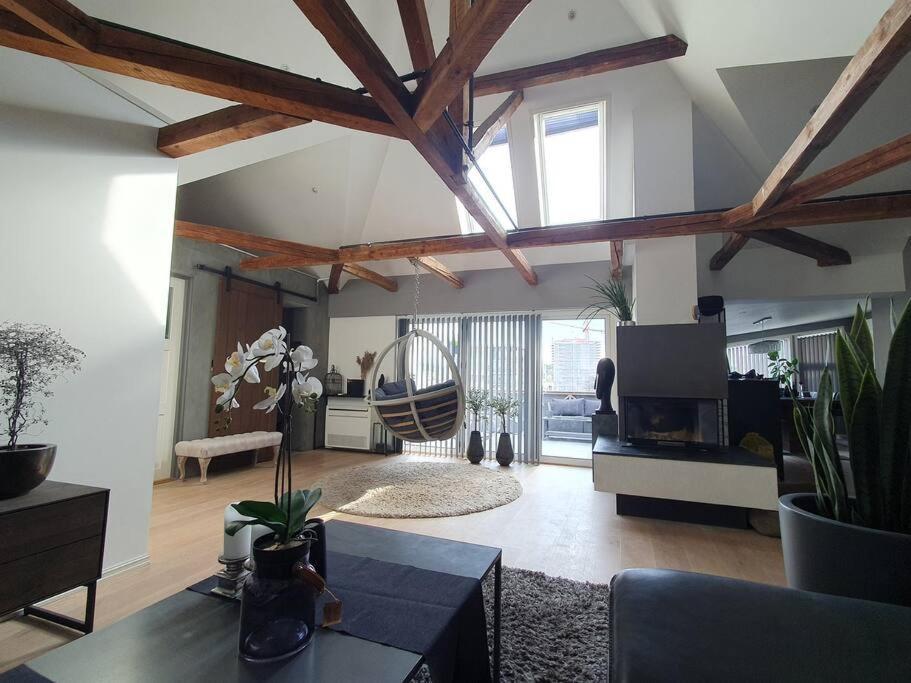 Modern Loftsleilighet Fredrikstad Esterno foto