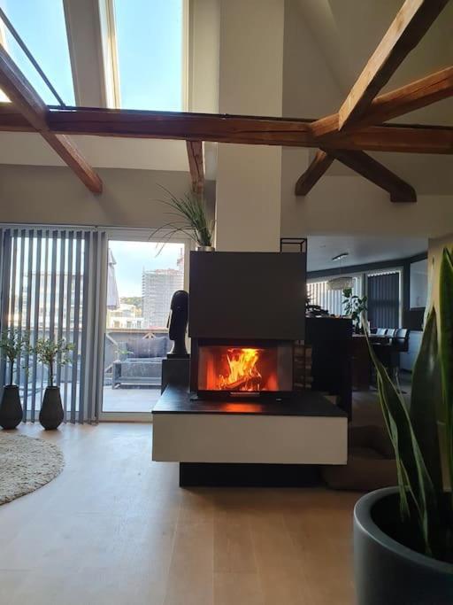 Modern Loftsleilighet Fredrikstad Esterno foto